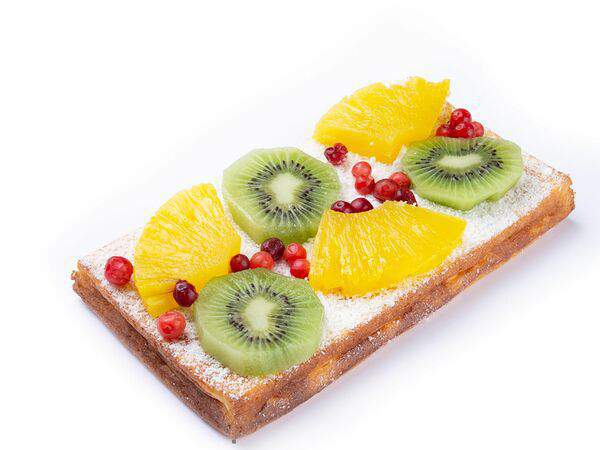 KlickKafe - Творожный десерт с киви и ананасом