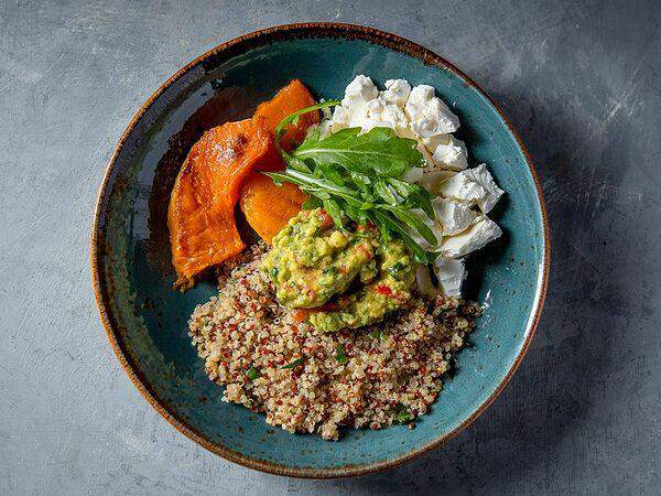 Ткемали - Салат с киноа и тыквой