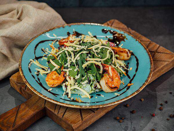 Erti_Эрти - Салат с креветками и баклажами