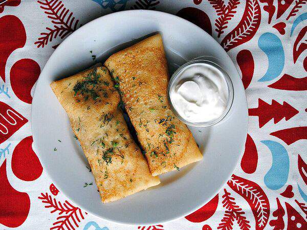 Суп - Блинчики с мясом