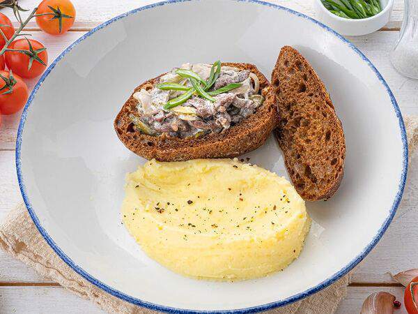 Таки да! - Бефстроганов в хлебе