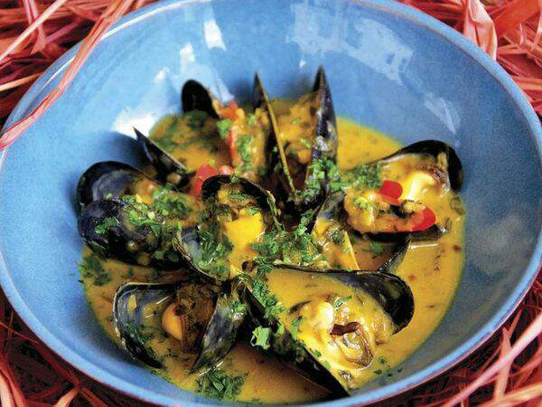 Чайхана Баклажан - Голубые мидии