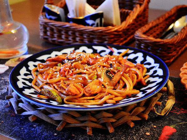 Самарканд - Жареный лагман с курицей