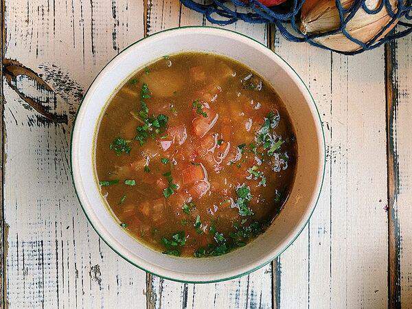 Бабагануш - Салтах с грибами