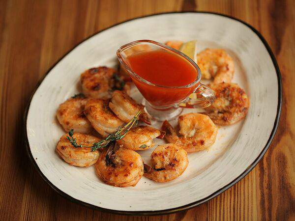 Pur-Pur - Тигровые креветки с соусом чили