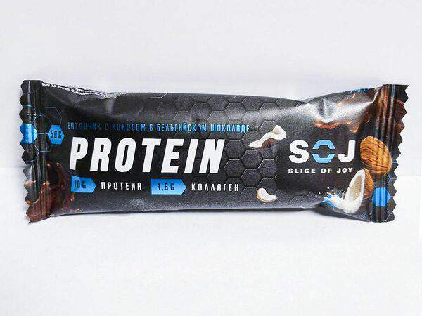 Baggins coffee - Батончик Protein soj slice of joy Кокосовый