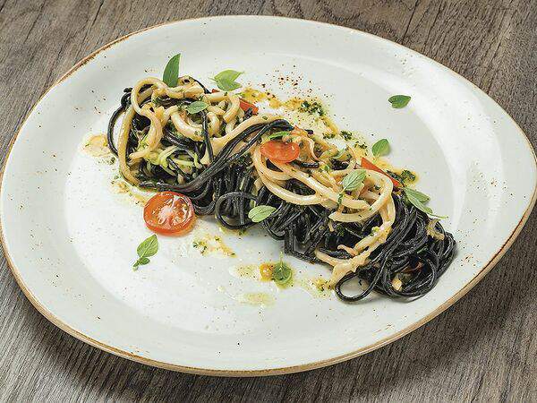 Челси паб - Спагетти с командорским кальмаром