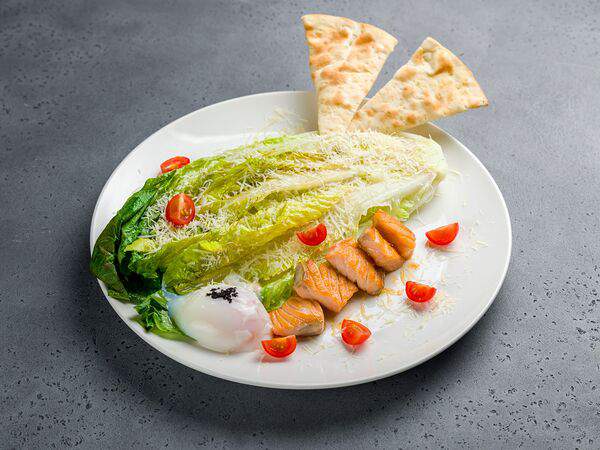 Caramelle Village - Авторский Цезарь с лососем