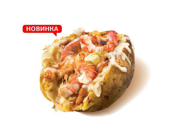 Крошка Картошка - Гриль Чиз с креветками