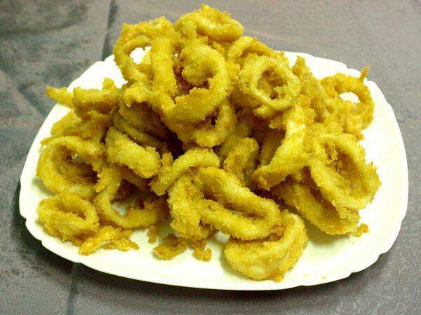 Лунзян - Кольца кальмара в сухарях