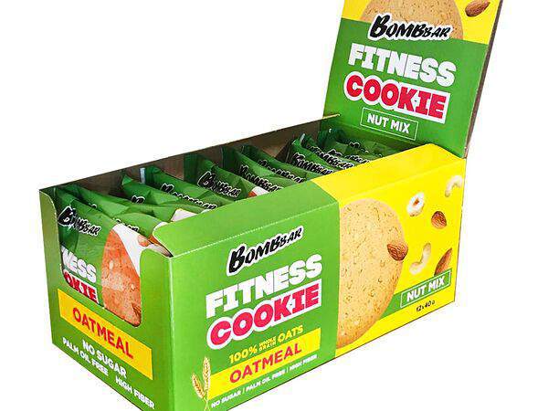 Lazy fox coffee - Печенье овсяное Ореховый микс Bombbar