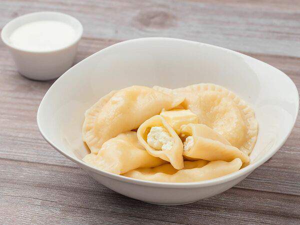 Перчим & солим - Вареники с творогом и сметаной