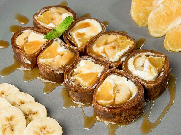 Foodmarket #FaceRoll - Сладкий ролл Банан-Апельсин