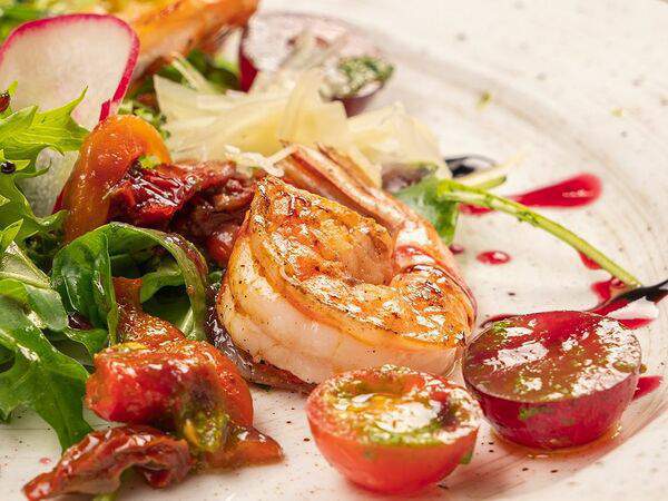 Пармезан - Ди рукола с креветками