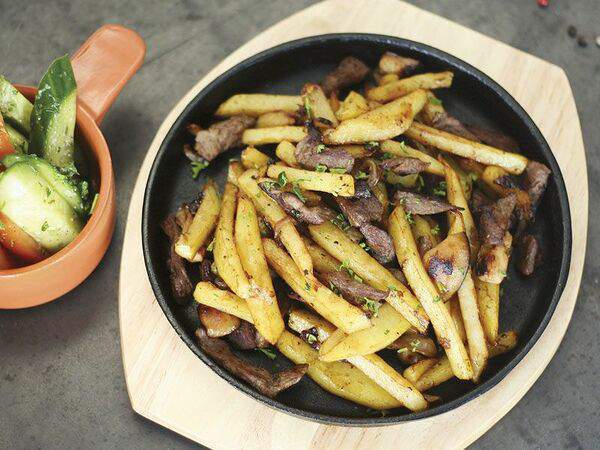 Gold Grot - Жареный картофель с курицей