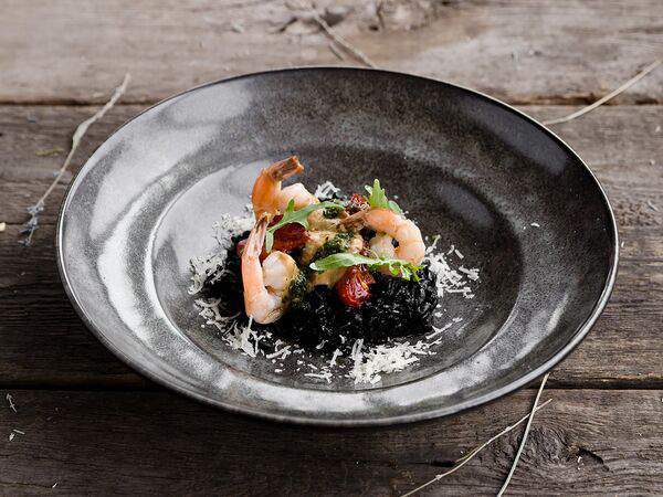 Прованс - Ризотто чёрное с креветками