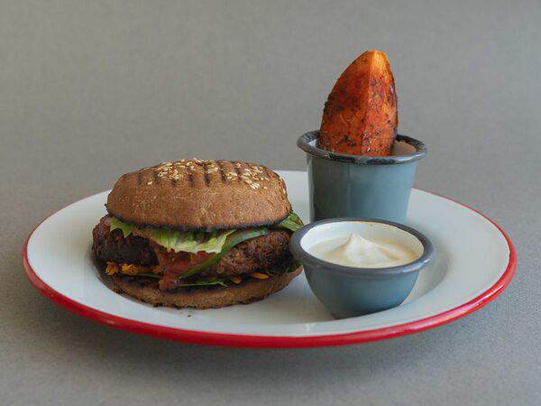 Крапива - Бургер БигБу с грибной котлеткой