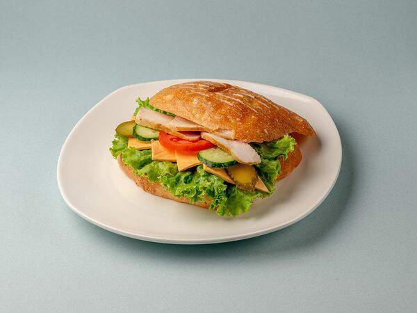 Гурман Булкинъ - Сэндвич с курицей и овощами