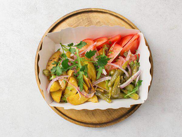 Веган великан - Салат по-деревенски с картофелем