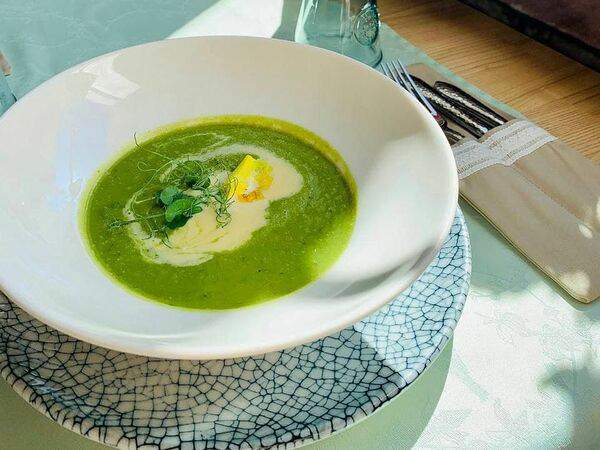Ristorante Da Claudio - Крем-суп из гороха и лука-порей