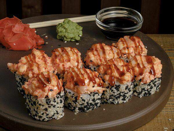 Grizzly Food - Запеченный ролл Сяке Крин