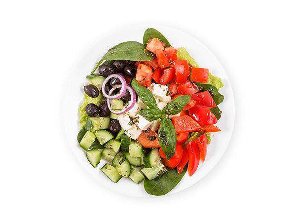 Easy Soup - Греческий салат с соусом песто