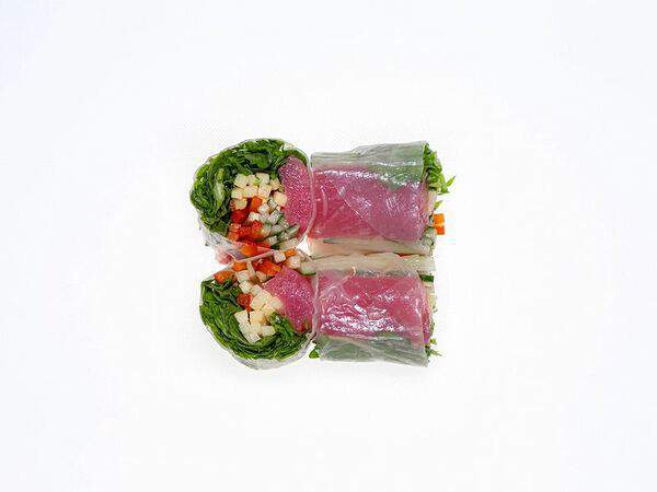 Монстры вкуса - Спринг ролл с тунцом и маринованным бамбуком
