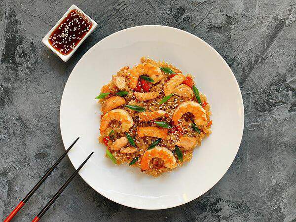 Пицца Сан - Рис с морепродуктами