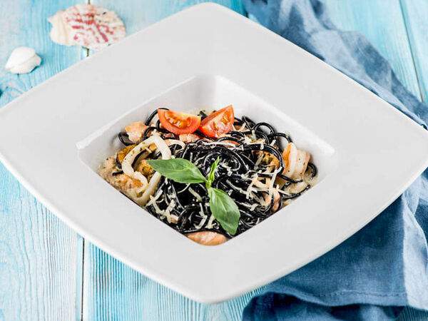 Паста & Пицца - Спагетти Нери с морепродуктами