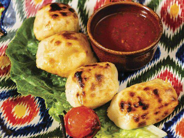 Чайхана Баклажан - Сулугуни на огне