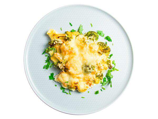 Мандарин - Филе горбуши, запечённое с цветной капустой в сливочном соусе