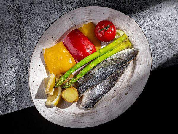 Восточный Базар - Сибас с овощами на пару