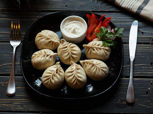 Пельмения - Манты уйгурские с бараниной и овощами