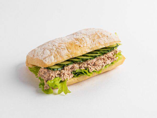 Британские пекарни - Сэндвич с тунцом, огурцом и сливочным сыром