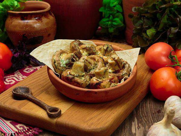 Дари  дури - Шашлык из маринованных шампиньонов