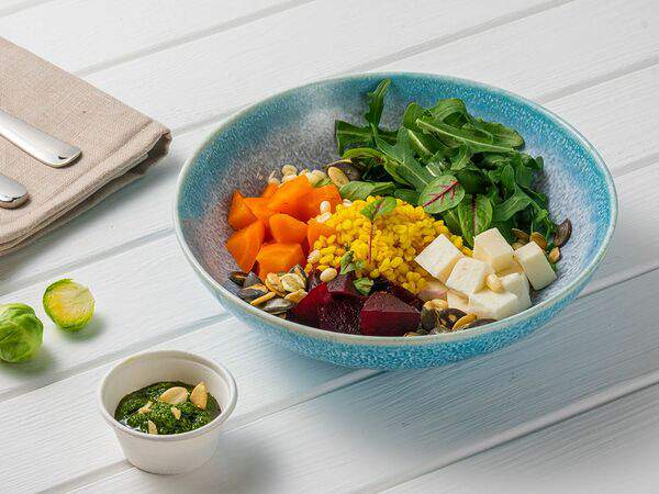 Хороша еда - Боул с печеными корнеплодами