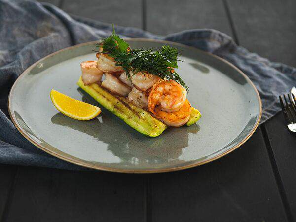 Лосось и кофе - Тигровые креветки