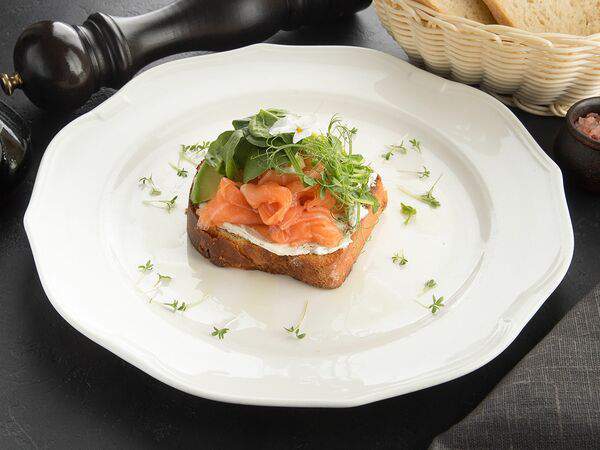 La Scala Trattoria Ignazio - Брускетта на хлебе бриошь с маринованным лососем