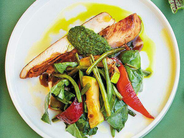 Maccheroni - Куриная грудка с печеными овощами