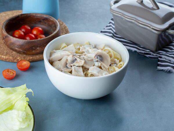 Славный кофе - Паста с курицей и грибами