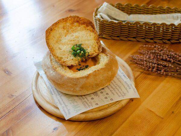 Кафе-пекарня Бенье - Сырный крем-суп