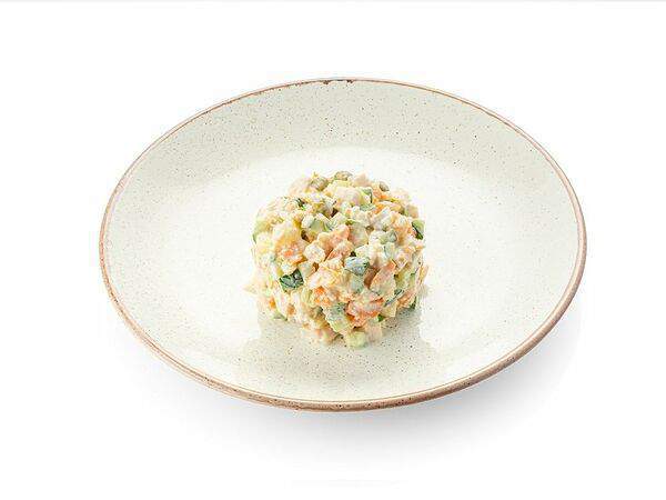 Шоколадница - Салат Оливье с курицей