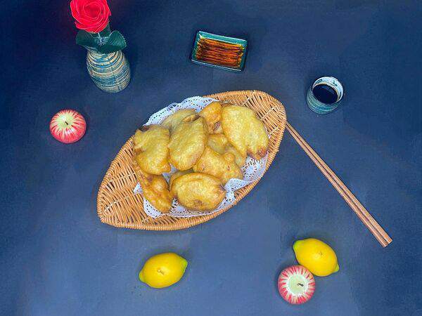 Лунзян - 103 Баклажан, фаршированный в кляре