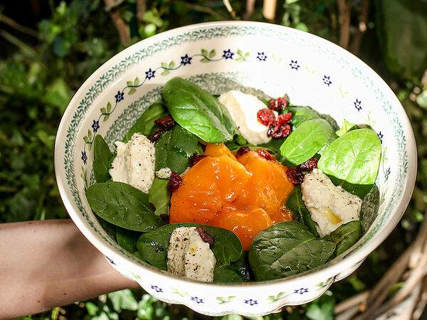 Сыроварня - Салат с хурмой и козьей Риккотой