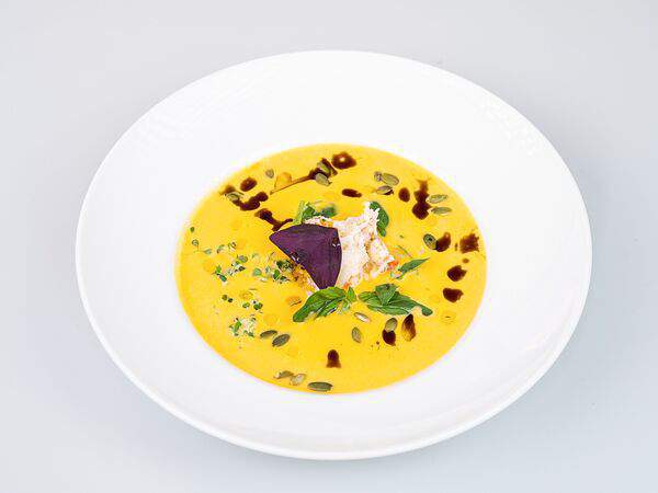 Мечты - Тыквенный крем-суп с крабом