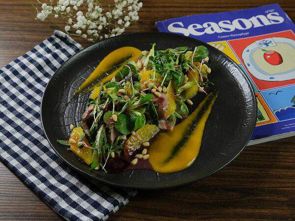 Дело не в вине - Салат с утиной грудкой и апельсинами