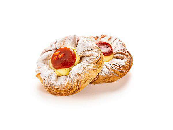 Пекарня Konigsbacker - Слойка с облепихой и сливочным кремом