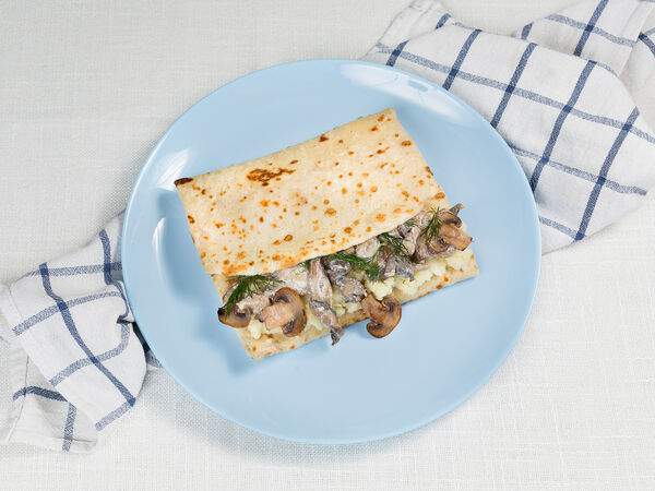 Блин да Мёд - Картошка-блин с грибочками