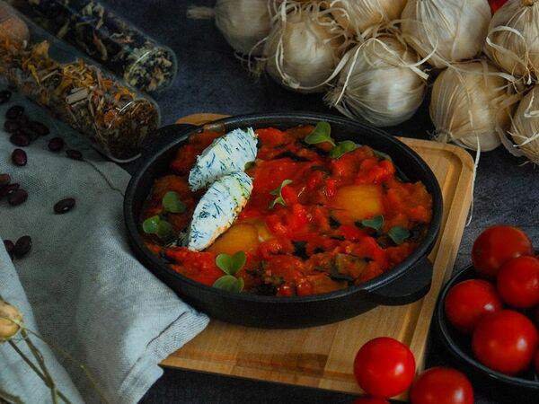 Prosto кофе & кухня - Шакшука с маринованными перцами