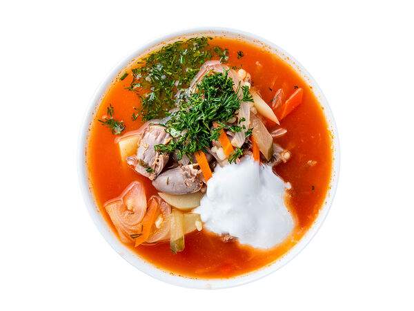 Мандарин - Рассольник с куриными сердечками